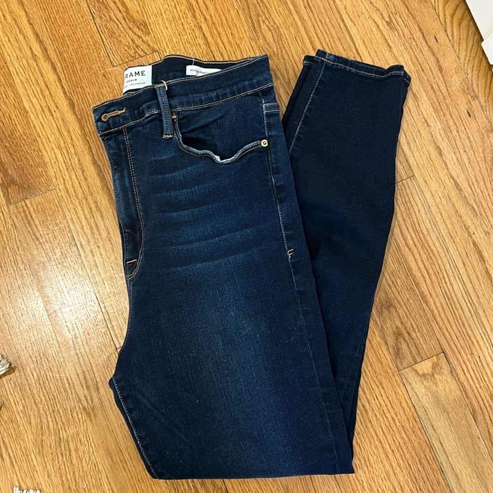EUC frame denim Ali high rise cigarette Jean